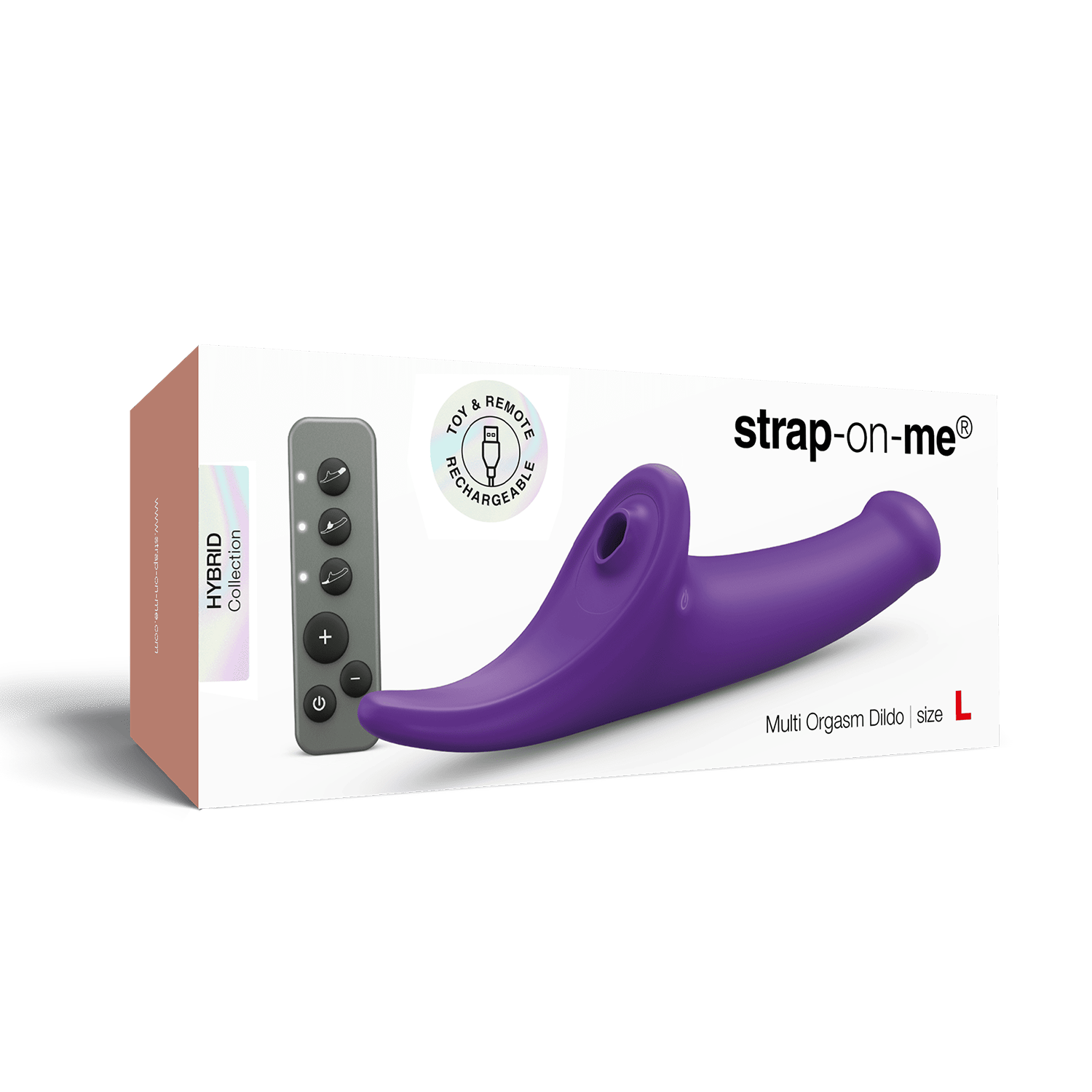 Strap-On-Me – Multi Orgasme Dildo – Maat L – Paars - Afbeelding 2