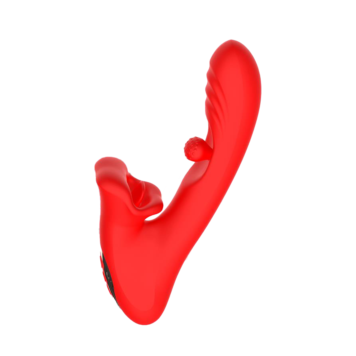 IY - Franky - Bijtende en roterende balvibrator met app-bediening - Rood