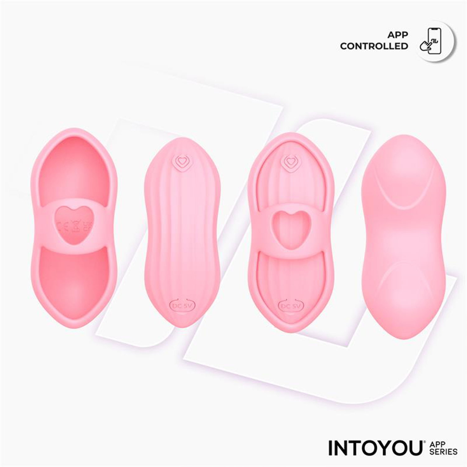 IY - Laia - Verwarmde vingervibrator met app-bediening - Roze - Afbeelding 6