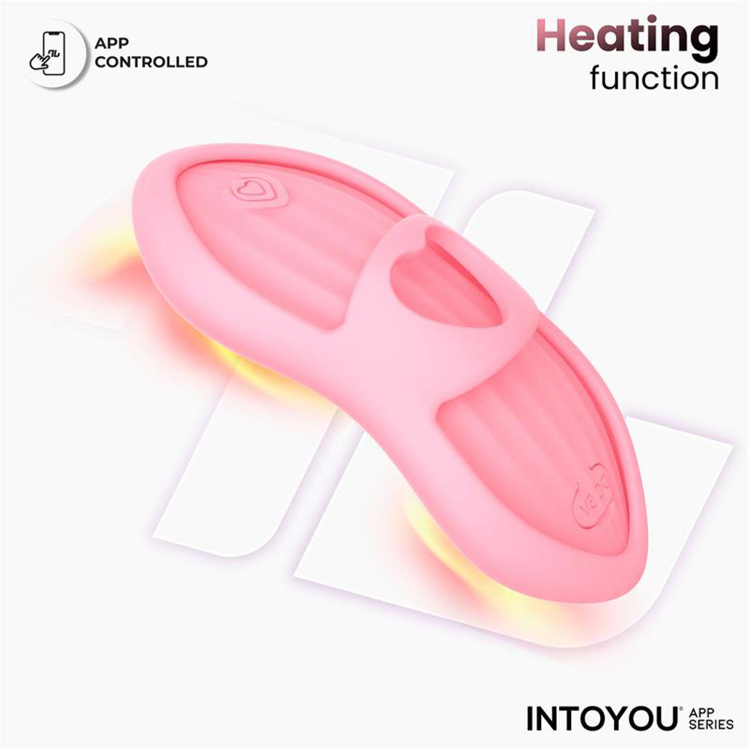 IY - Laia - Verwarmde vingervibrator met app-bediening - Roze - Afbeelding 7