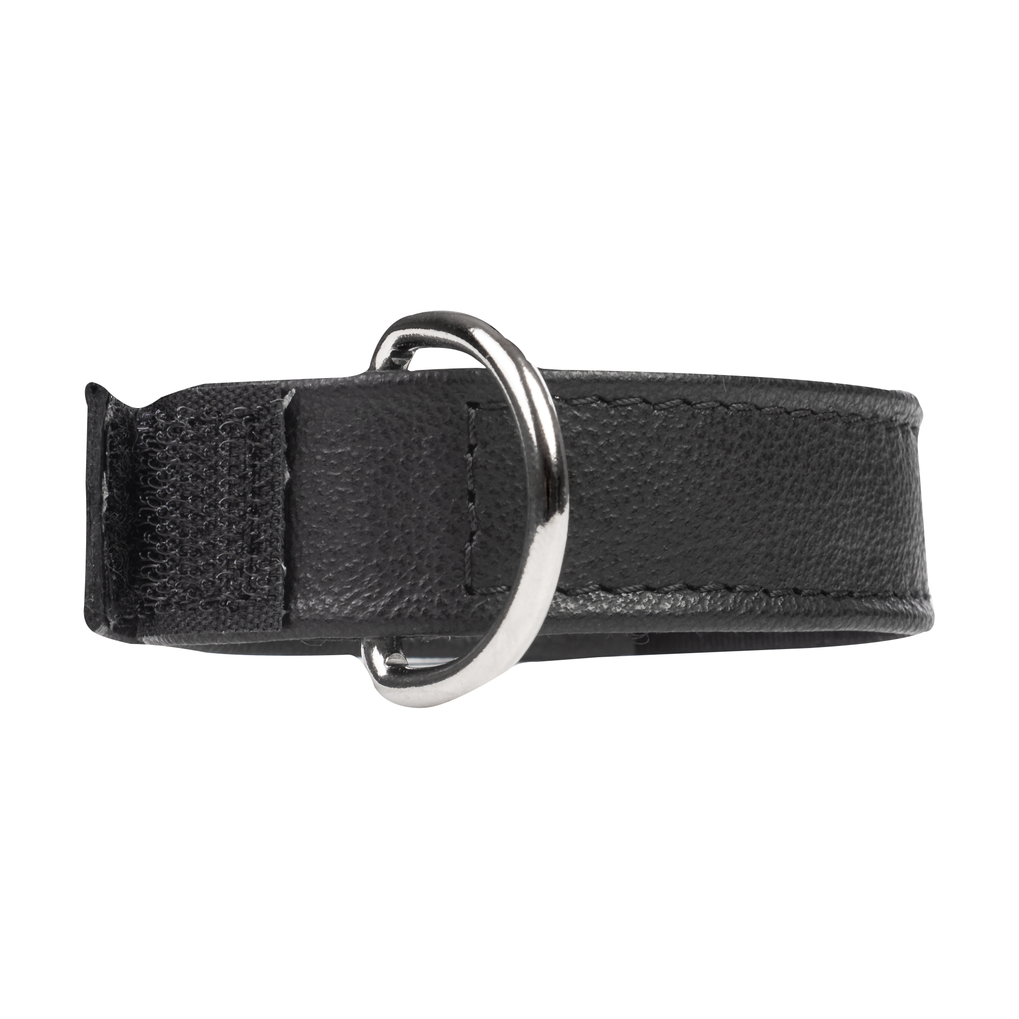 Lederen Cockstrap met Klittenband - Zwart - Afbeelding 4