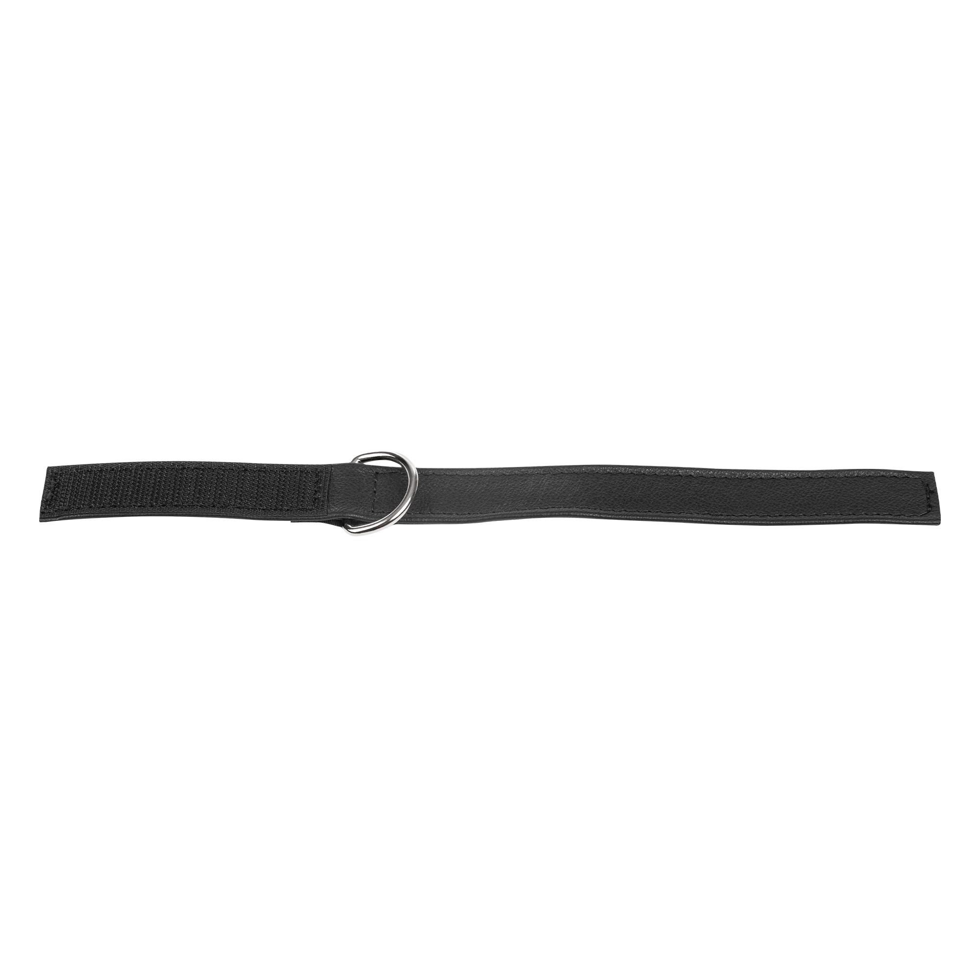 Lederen Cockstrap met Klittenband - Zwart - Afbeelding 5