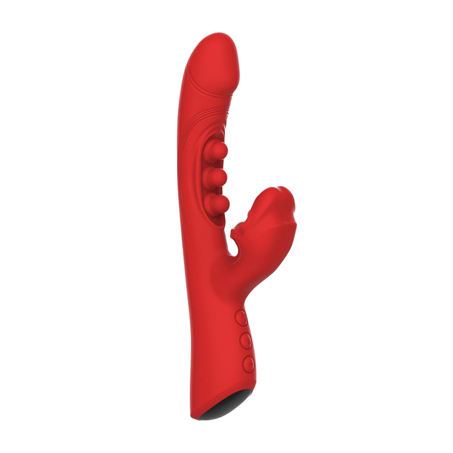 IY - Trixy - Triple Tapping mondvibrator met app-bediening - Rood - Afbeelding 2