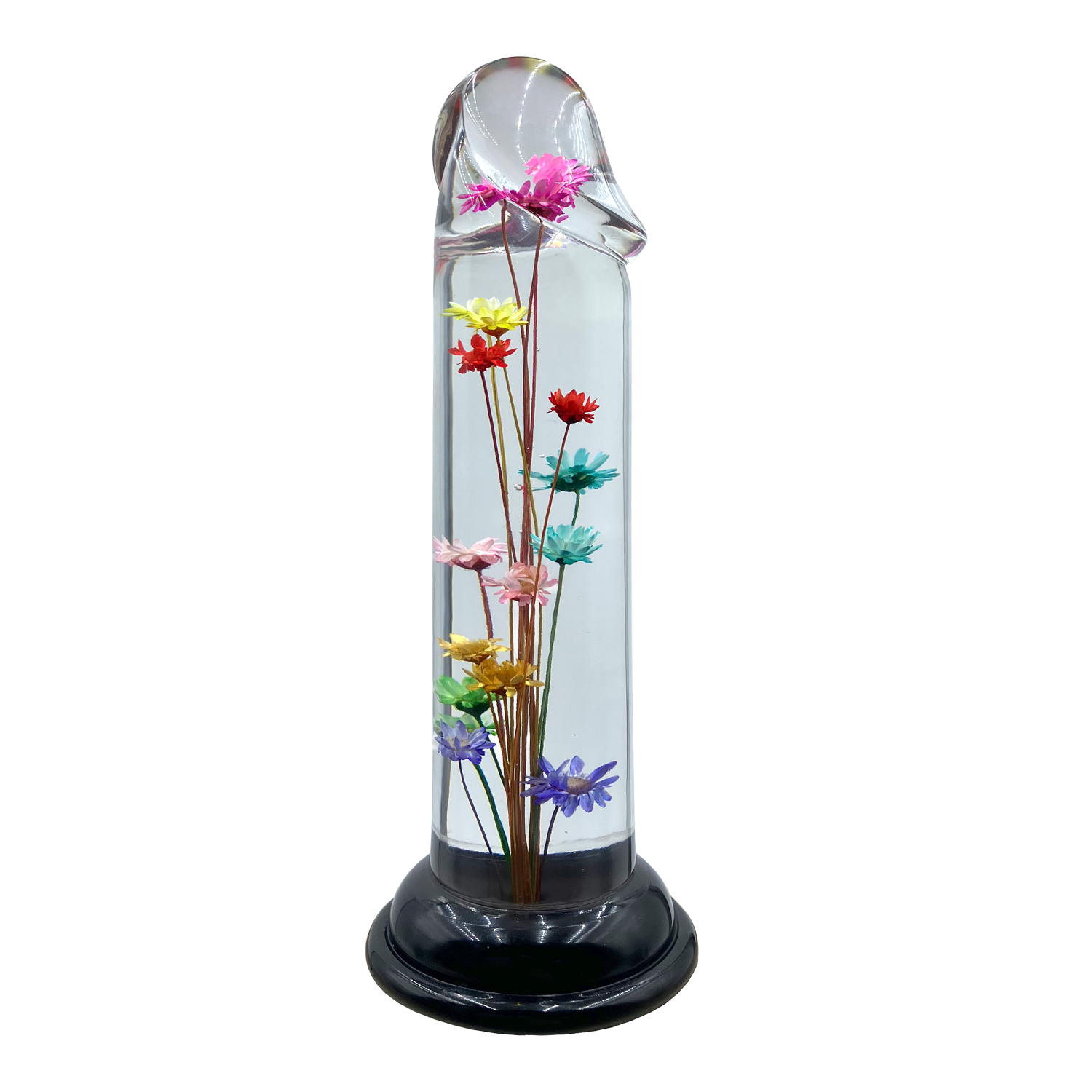 LOVISS - Helichrysum - Garden Flower Dildo Smooth – Transparant - Afbeelding 2