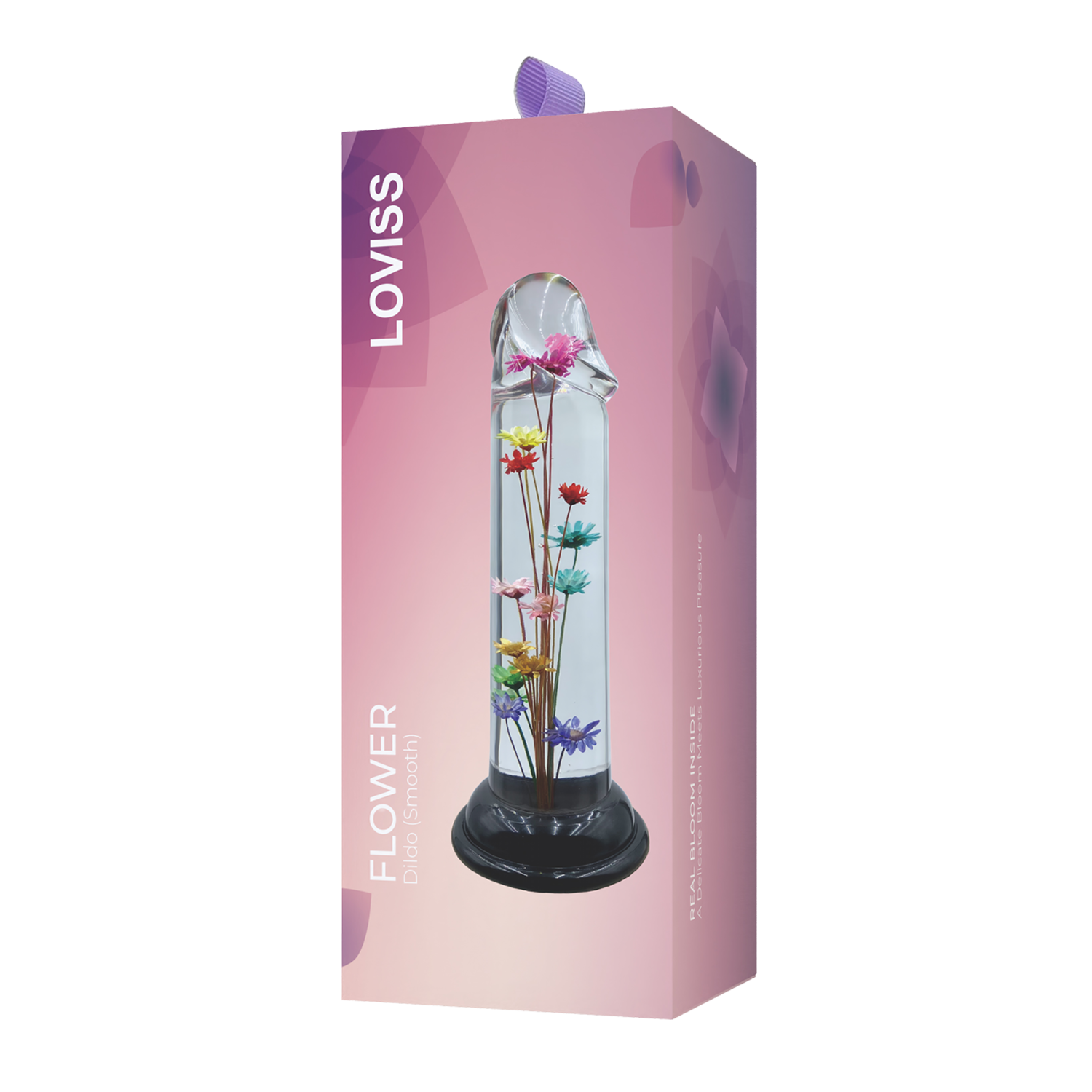 LOVISS - Helichrysum - Garden Flower Dildo Smooth – Transparant - Afbeelding 3